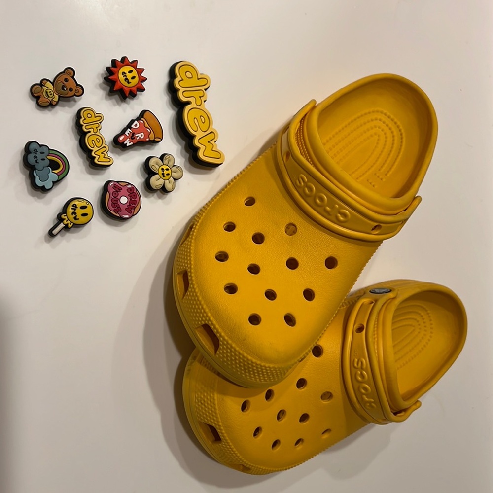 Drew House X Crocs Canary M7 W9
